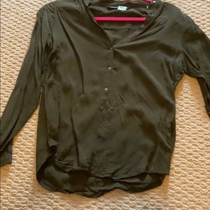 Green Zara blouse